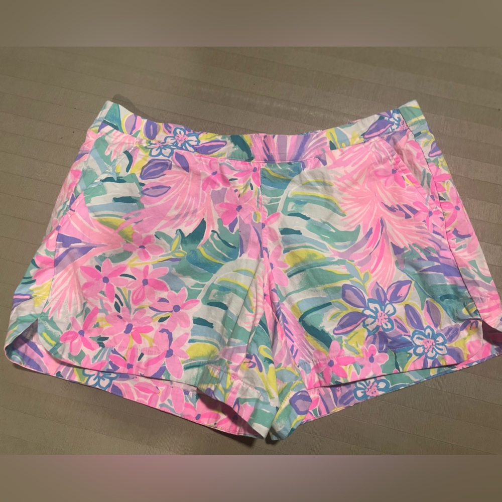 Lilly Pulitzer Ocean View Shorts Women’s Med 5 Inch Length